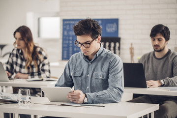 College Students Studying