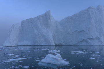 Fototapeta na wymiar View of iceberg in disco bay, Ilulissat, Greenland