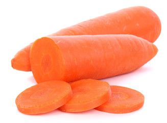 Carrots isolated on white background