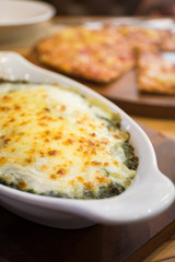 Baked spinach with cheese