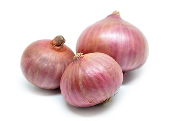 Purple onion isolated on a white background