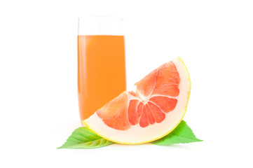 Grapefruit isolated on a white background with clipping path