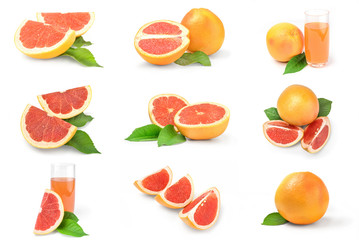 Collage of grapefruit