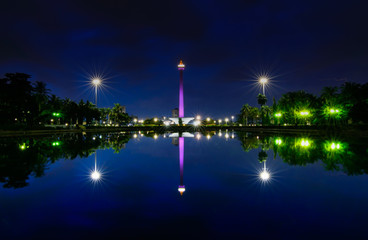 Blue Hours Reflections at Monas