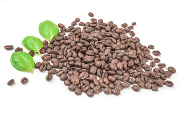 Brown coffee isolated on a white background cutout