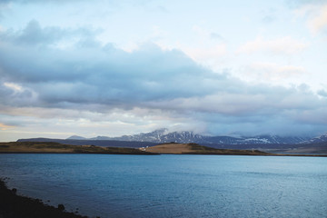 Fototapeta premium Lake at Cloudy Day