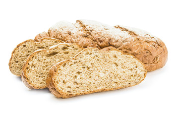 Baked goods isolated over a white background
