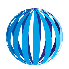 global earth planet with differents lines, vector illustration design