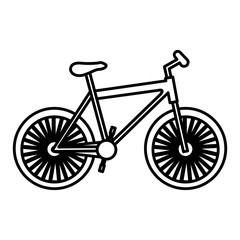 figure bicycle transportation image, vector illustration design