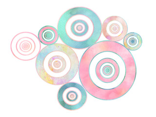 Aquarell Kreise 