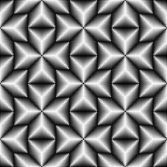 Seamless 3d Cross Pattern. Abstract Black and White Stripe Background