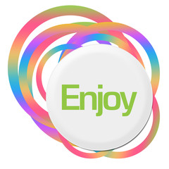 Enjoy Random Colorful Rings Circular 