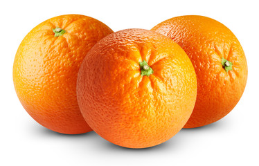Ripe orange isolated