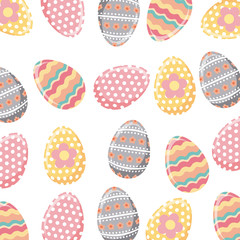 easter eggs background. happy easter concept. colorful design. vector illustration
