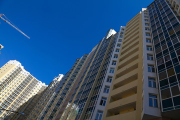 Obraz premium multi-storey residential building construction