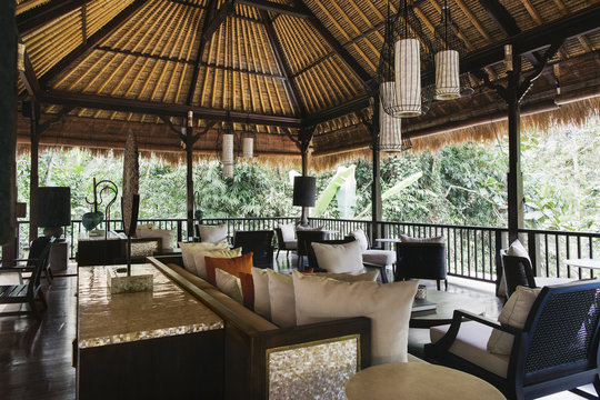 Indonesia, Bali, hotel lobby