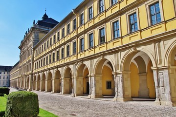 Obraz premium Würzburg, Juliusspital, Arkaden