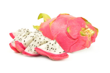 Dragon fruit isolated on a white background cutout
