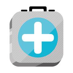 3d first aid kit medicine, vector illustration design