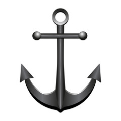 Nautical anchor. Vector