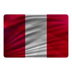 National flag of Peru in modern design style.