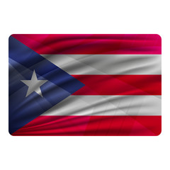 National flag of Puerto Rico in modern design style.