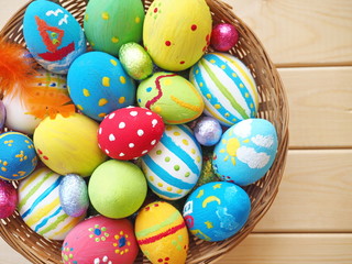 Colorful Easter eggs