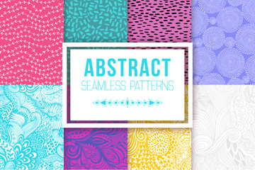 Abstract seamless patterns se vector textures
