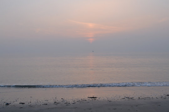 zonsondergang boven de Westerschelde