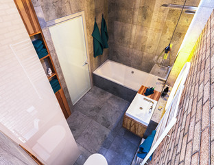 modern design of a bathroom