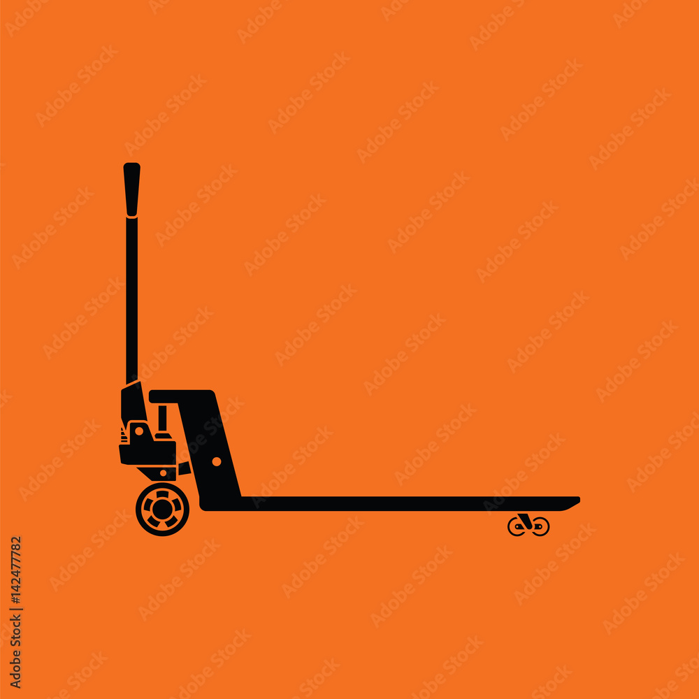 Wall mural hydraulic trolley jack icon