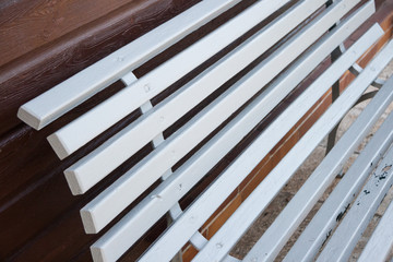 Obraz premium Garten Holz Bank Entspannung Freizeit