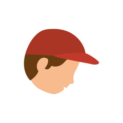 young man avatar character vector illustration design