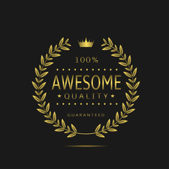 Awesome quality label