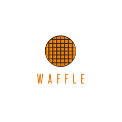 abstract rounded delicious waffle vector design template