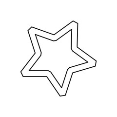 Star shape symbol vector illustration graphic design