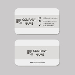 Business card with logo