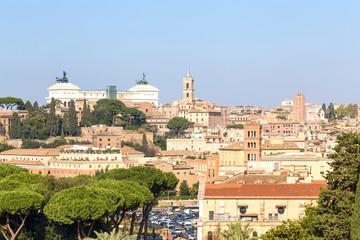 Fototapeta na wymiar Rome, Italy. View from the Aventine hill