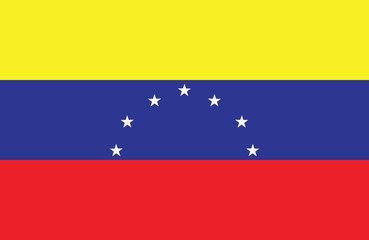 Vector of amazing Venezuelan flag.