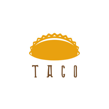 vector design template of taco mexican food