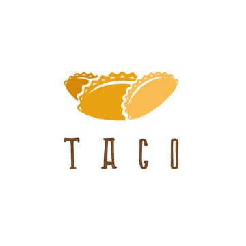 vector design template of taco mexican food