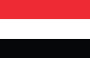 Vector of amazing Yemeni flag.