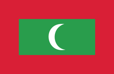 Vector of amazing Maldives flag.