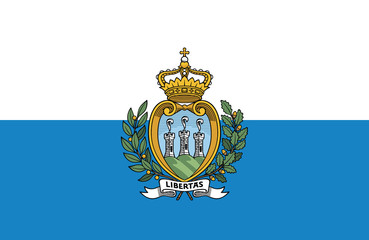 Vector of amazing San Marino flag.