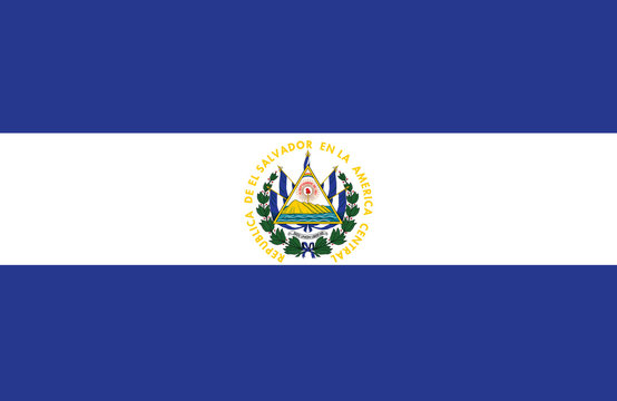 Vector of amazing  El Salvador flag.