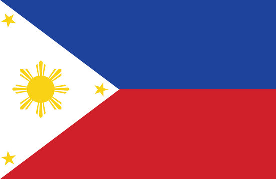 Vector of amazing Philippines flag.