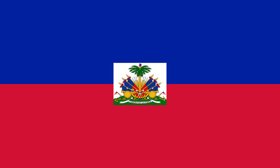Vector of amazing Haiti flag. - obrazy, fototapety, plakaty