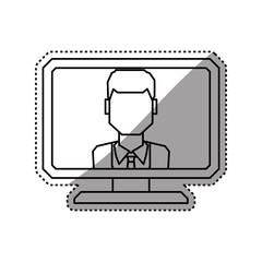 People faceless shapes and business vector icons