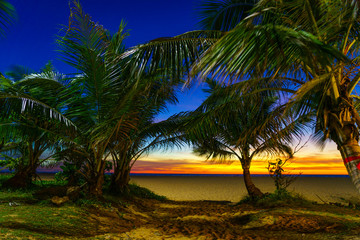 Fototapeta na wymiar Sunset on Karon beach Phuket