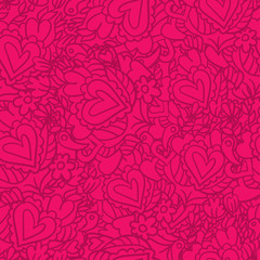  Creative holidays seamless pattern for Valentine's Day. Greeting scrapbooking, congratulations, invitations, stickers, planners and other .Vector illustrations